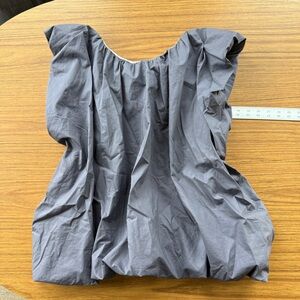 Sofie D’Hoore Grey Balloon Top 100% Cotton Belgian Designer Size 34